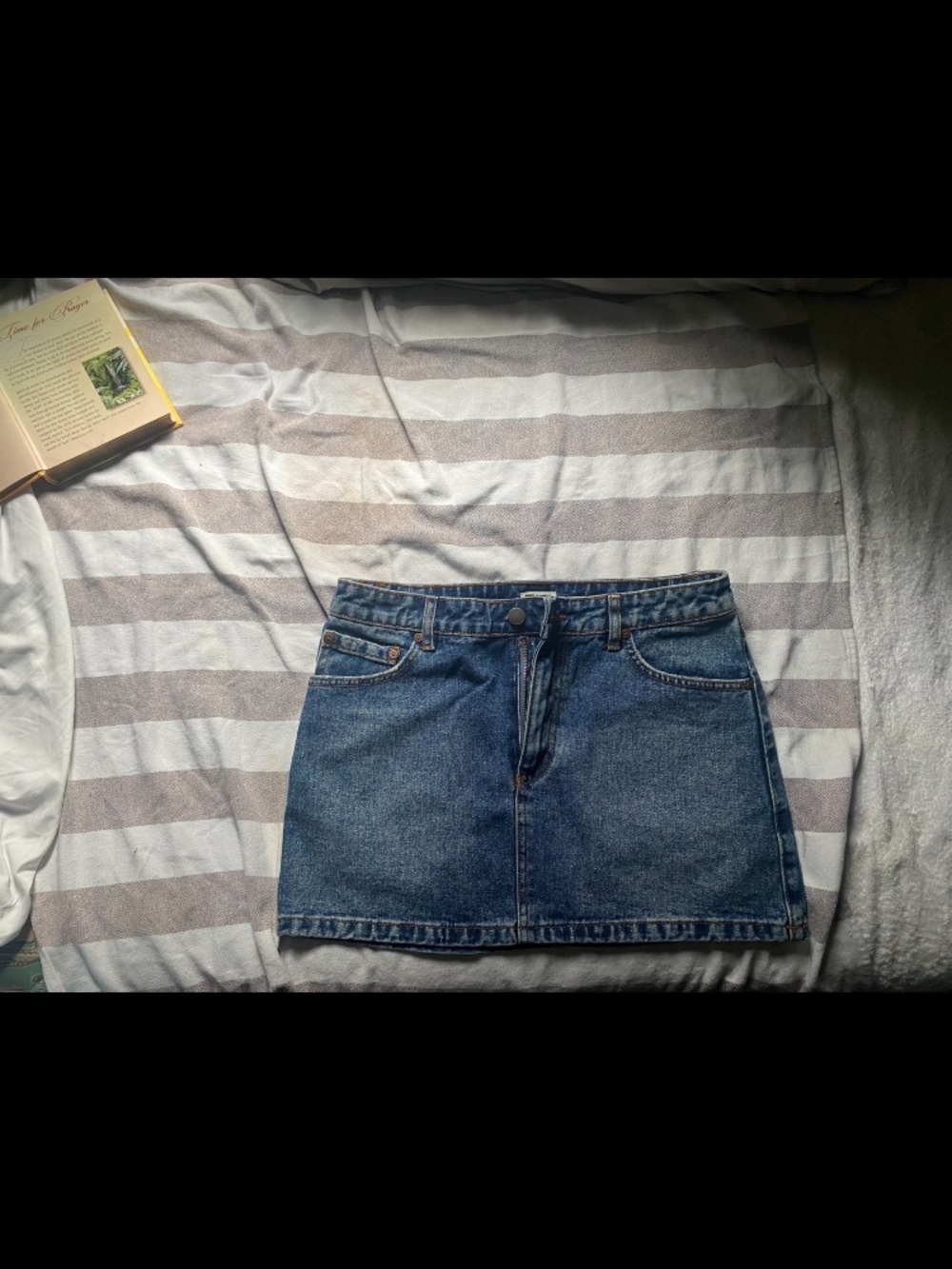 Billabong Dark Blue Denim Mini Skirt